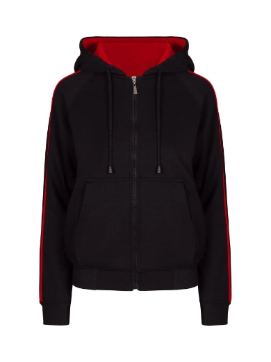 Picture of RAMO, Ladies Stripe Sleeves Hoodies